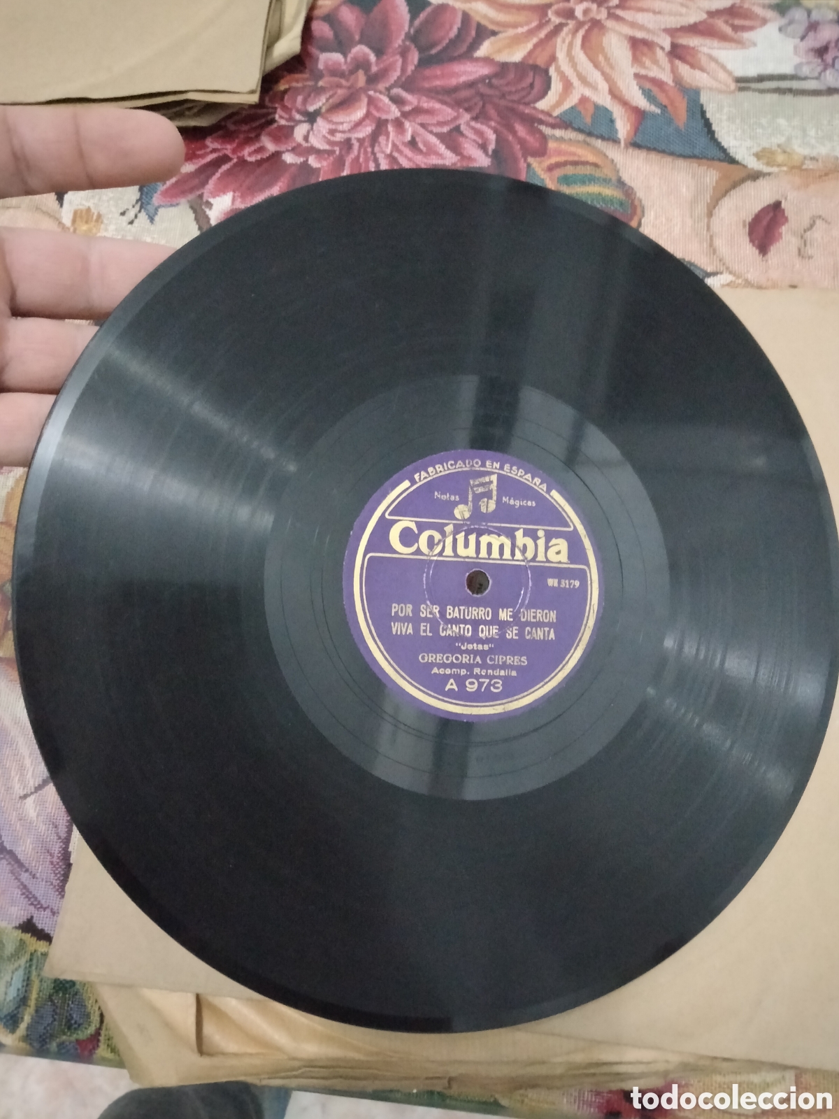 Discos de pizarra: Disco JOTA Gregoria Cipres - Foto 4