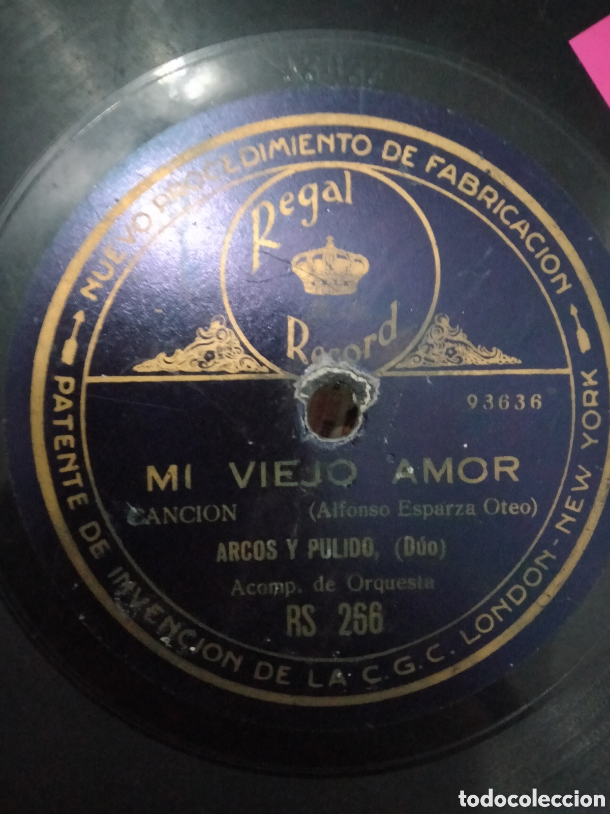 Discos de pizarra: Disco Pilar Arcos y Pulido LAS TRES DE LA MA&Ntilde;ANA - Foto 3