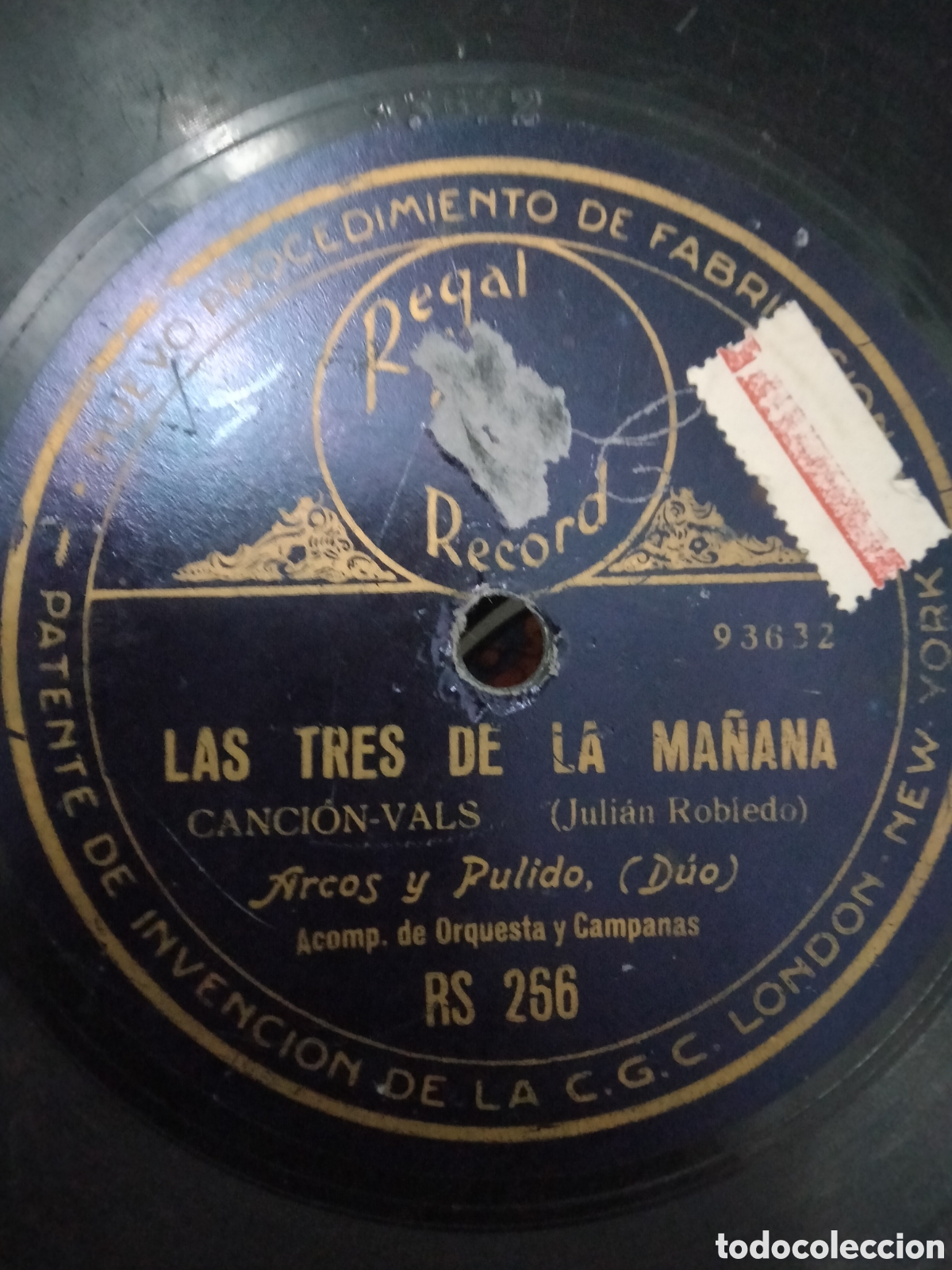 Discos de pizarra: Disco Pilar Arcos y Pulido LAS TRES DE LA MA&Ntilde;ANA - Foto 1