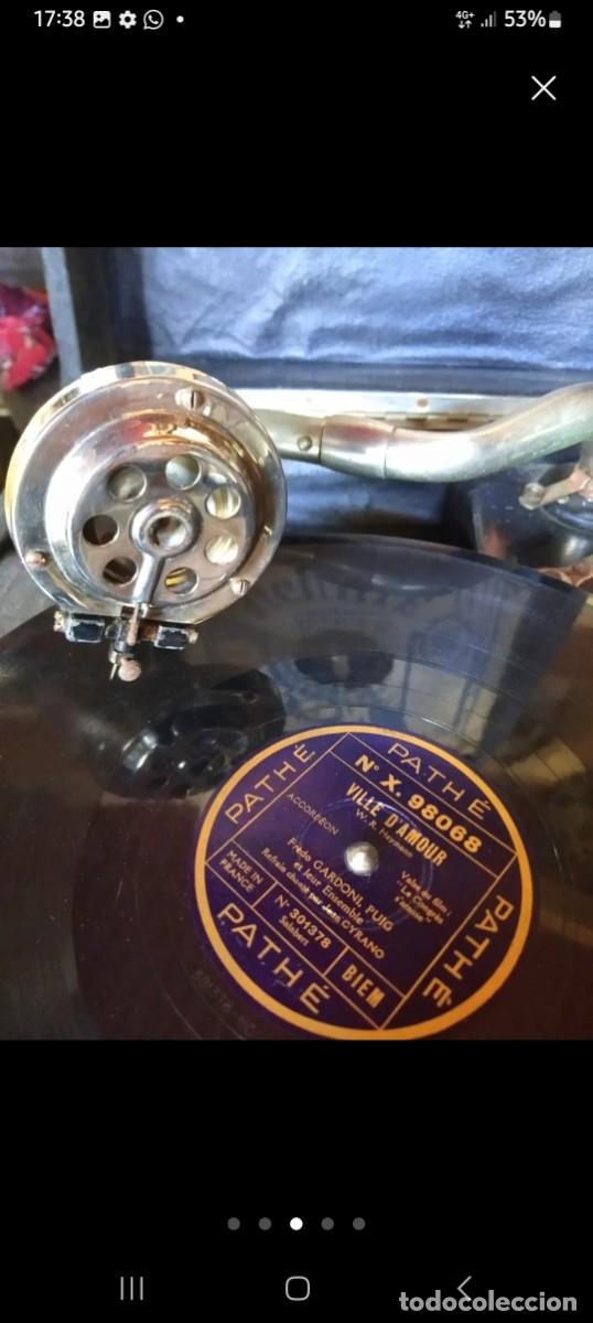 Discos de pizarra: Gramofono Pathe a&ntilde;os 30 - Foto 3