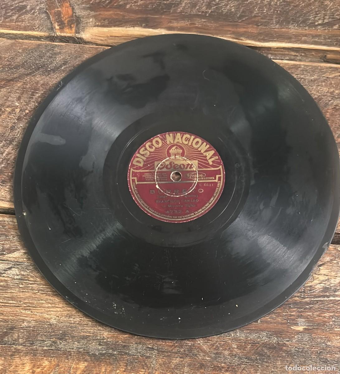 Discos de pizarra: DISCO DE PIZARRA ODEON FRANCISCO CANARO BESOS DE MIEL Y BURRERO - Foto 1
