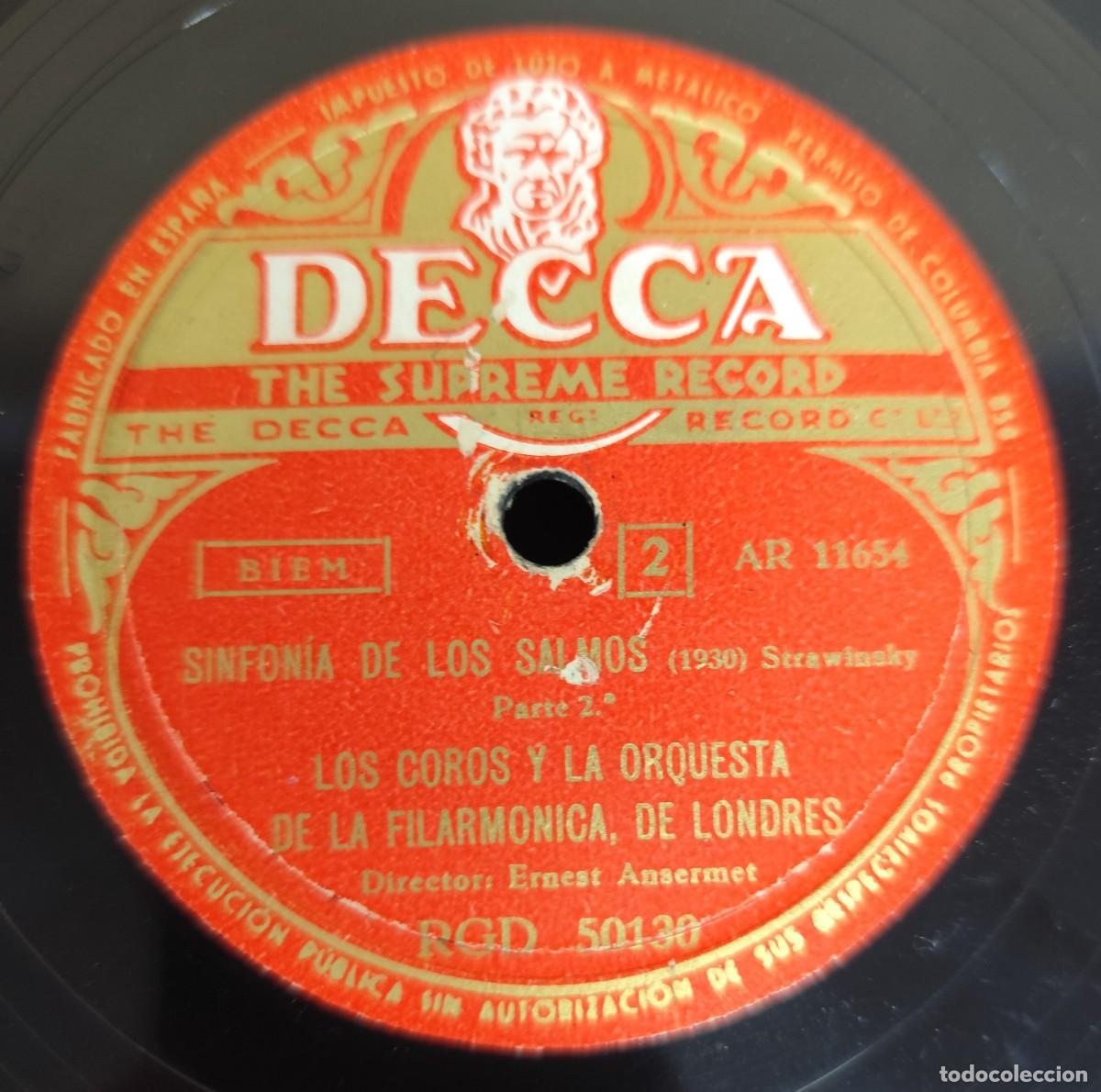Discos de pizarra: DISCO DE PIZARRA SINFON&Iacute;A DE LOS SALMOS 1-2 - Foto 4