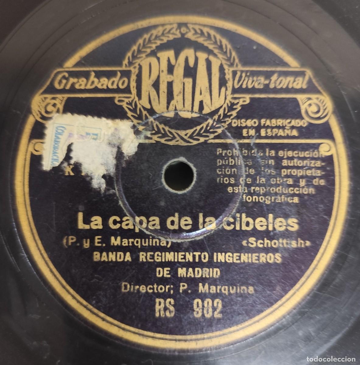 Discos de pizarra: Disco de pizarra Vicente Barrera- La capa de la cibeles - Foto 5