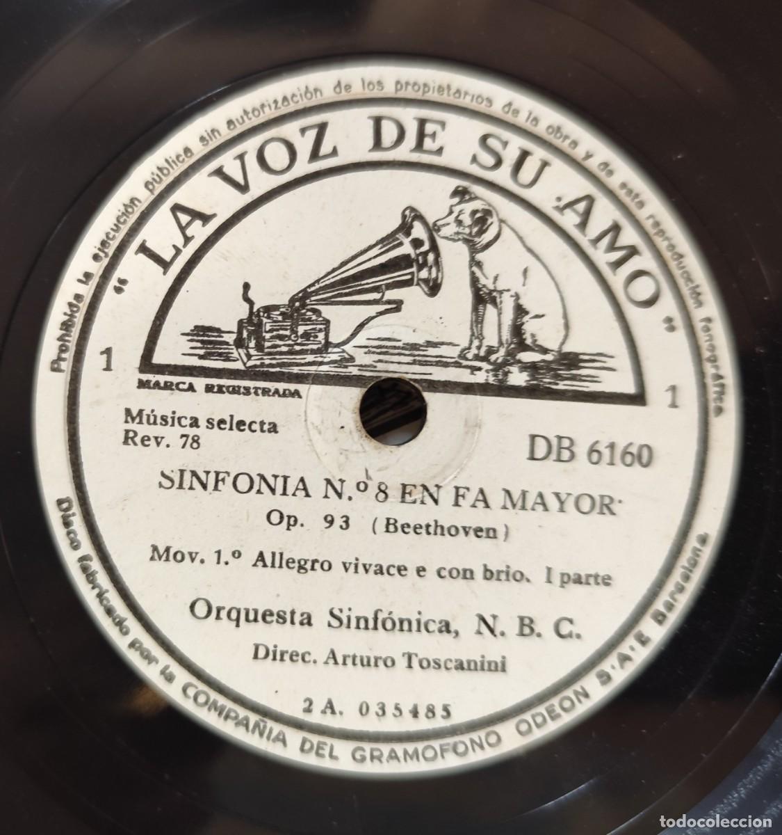 Discos de pizarra: Disco de pizarra Sinfon&iacute;a n&ordm; 8 en Fa mayor 1-2 - Foto 2