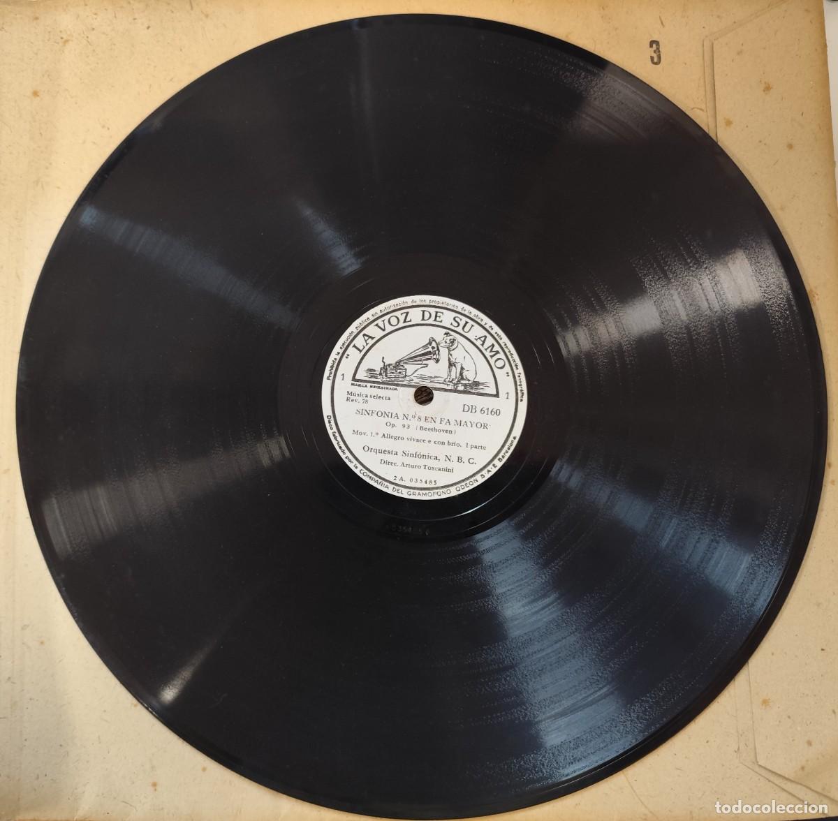 Discos de pizarra: Disco de pizarra Sinfon&iacute;a n&ordm; 8 en Fa mayor 1-2 - Foto 1