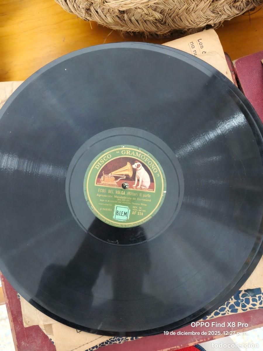 Discos de pizarra: DISCO DE PIZARRA ECOS DEL VOLGA PARTE I Y II DE RITTER GRAMOFONO - Foto 1