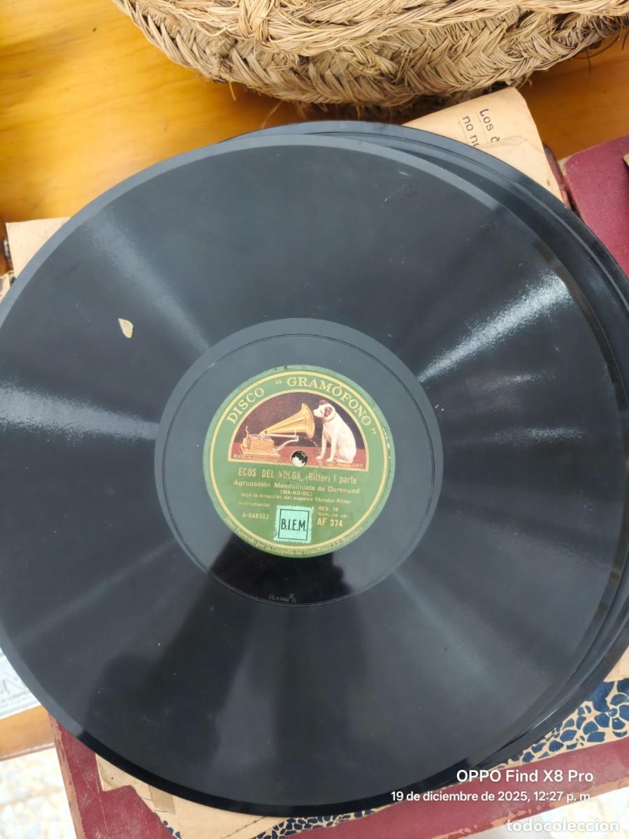 Discos de pizarra: DISCO DE PIZARRA ECOS DEL VOLGA PARTE I Y II DE RITTER GRAMOFONO - Foto 2