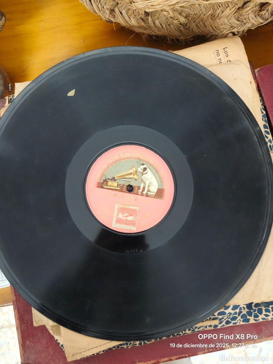 Discos de pizarra: DISCO DE PIZARRA CON CANCION DESCONOCIDA MEZURKA GRAMOFONO - Foto 1