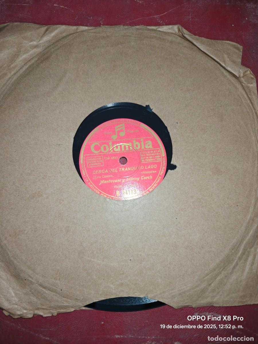 Discos de pizarra: DISCO DE PIZARRA CERCA DEL TRANQUILO LAGO DE ERIC COATES Y INTERMEZZO DE PROVOST - Foto 2