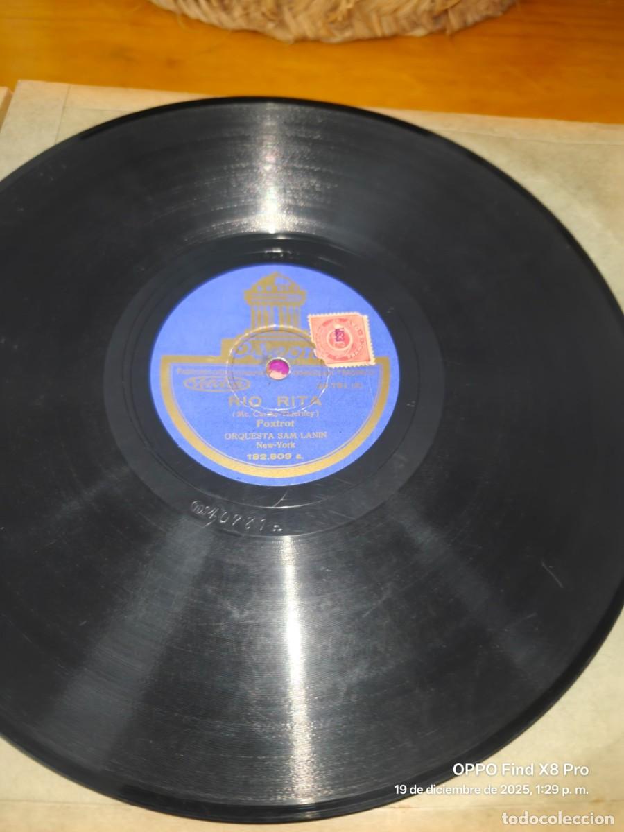 Discos de pizarra: DISCO DE PIZARRA RIO RITA DE MC. CARTHY THIERNEY DISCO ODEON - Foto 1