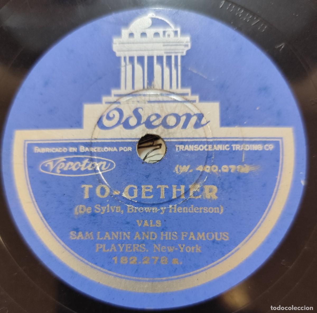 Discos de pizarra: Disco de piedra o pizarra, Ramona y To-Gether. Odeon - Foto 4