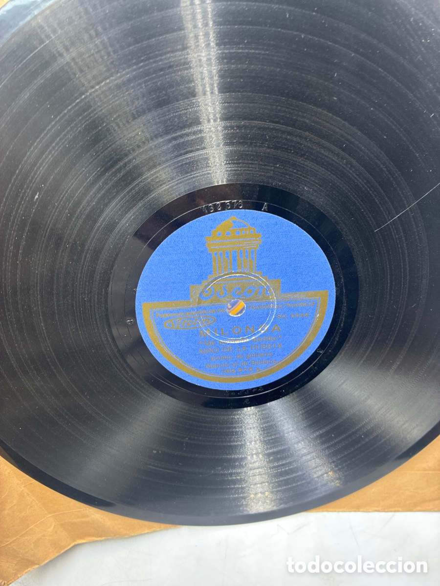 Discos de pizarra: Lote I de 10 discos de pizarra. - Foto 3
