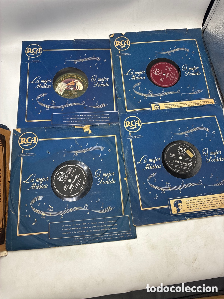Discos de pizarra: Lote I de 10 discos de pizarra. - Foto 7