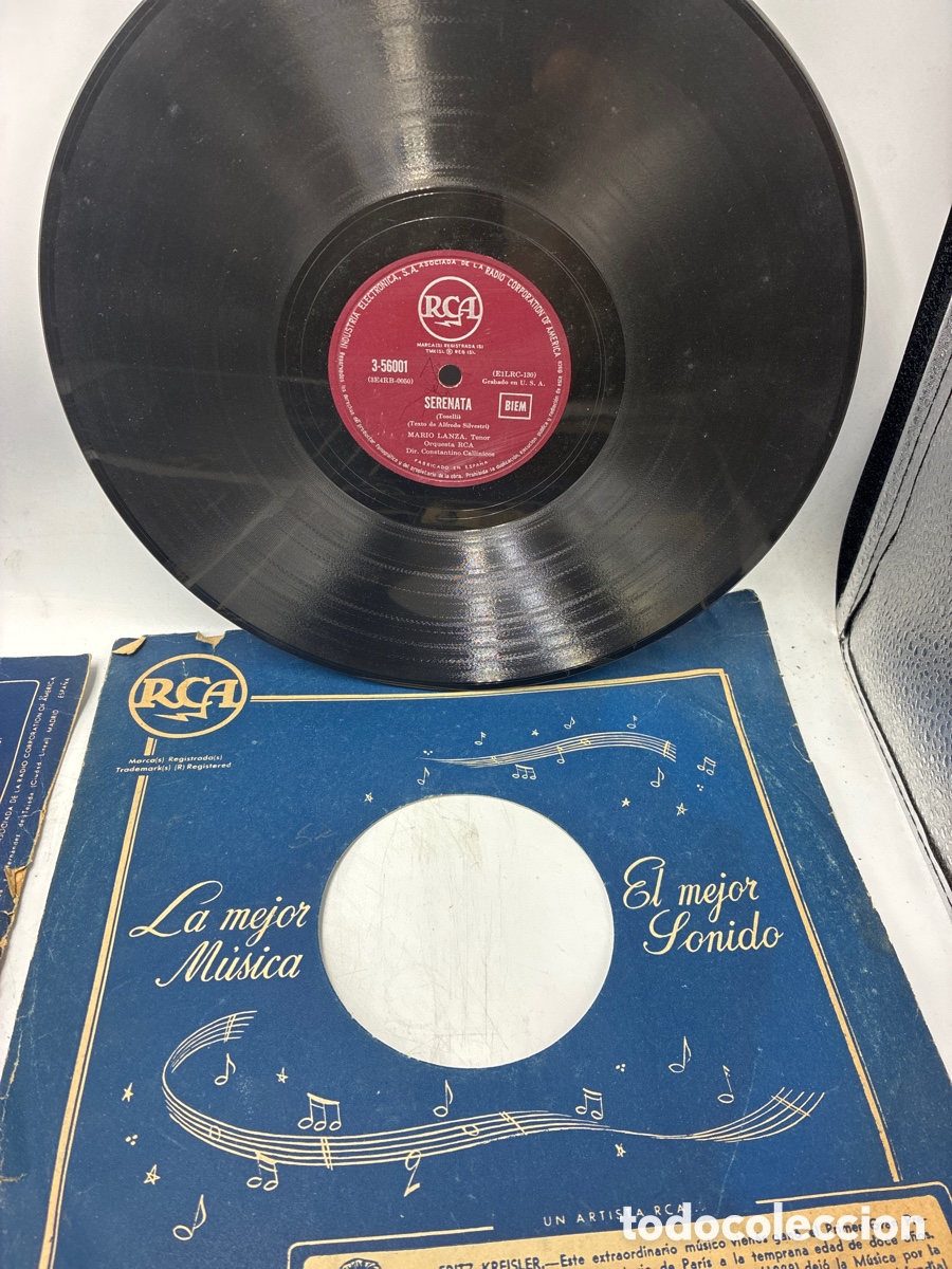 Discos de pizarra: Lote I de 10 discos de pizarra. - Foto 9