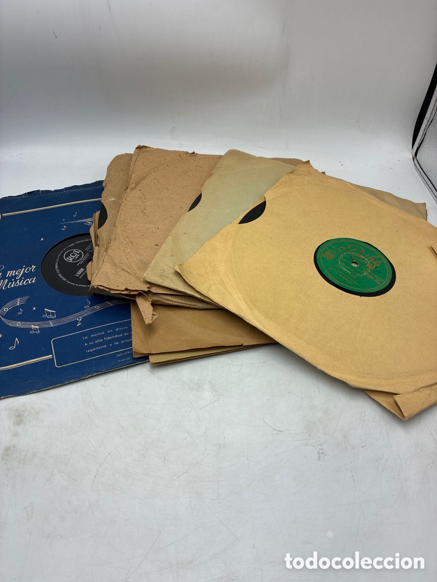 Discos de pizarra: Lote III de 10 discos de pizarra. - Foto 2