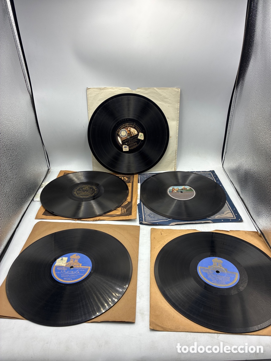 Discos de pizarra: Lote I de 10 discos de pizarra. - Foto 12