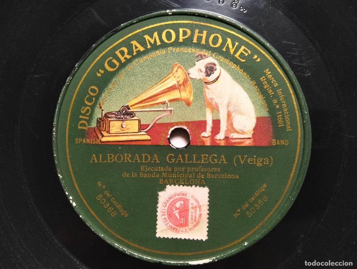 Discos de pizarra: DISCO PIZARRA, ALBORADA GALLEGA - VEIGA, DISCO GRAMOPHONE - Foto 2