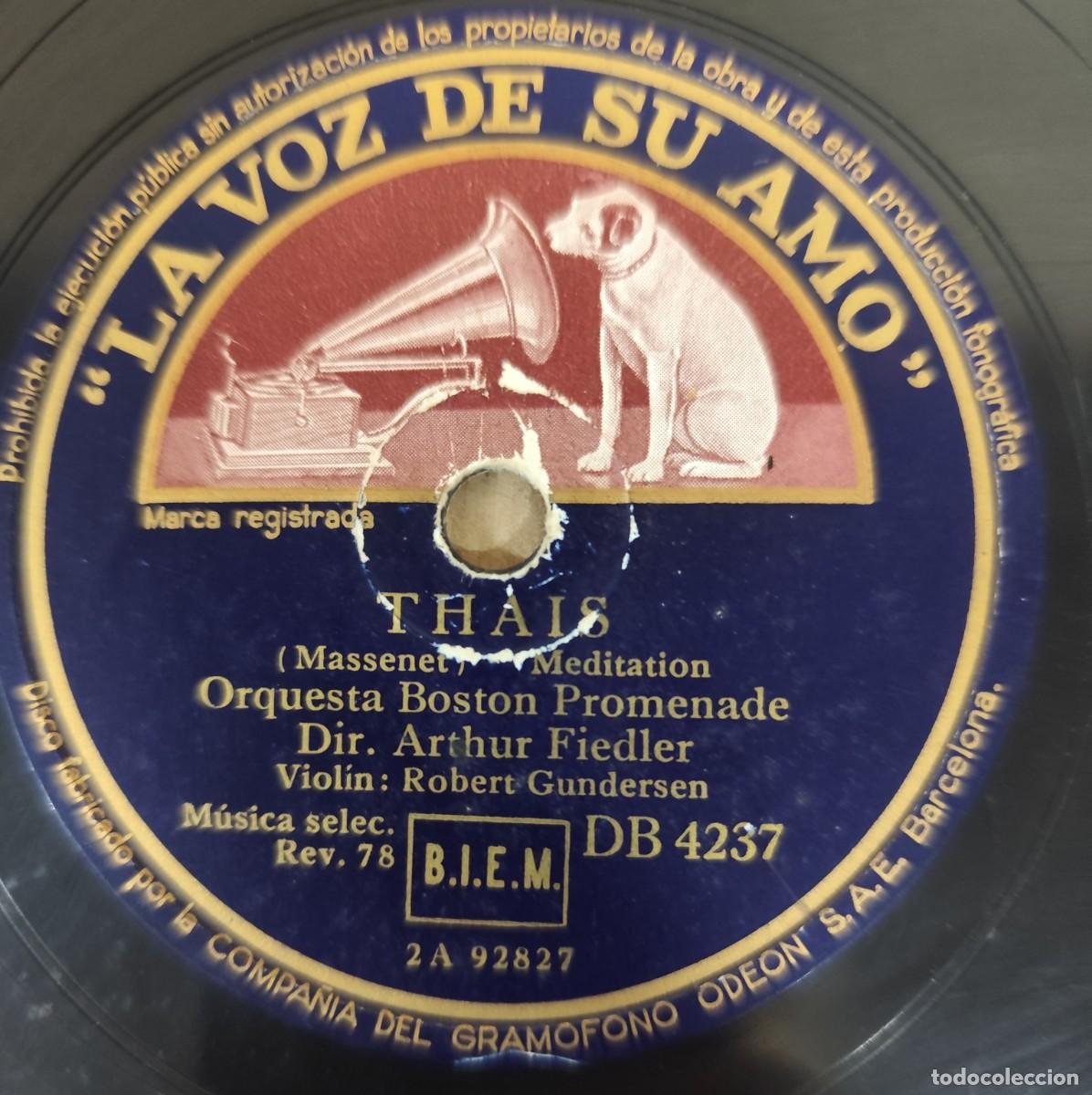 Discos de pizarra: Disco de pizarra Xerxes (Haendel), Thais (Massenet) - Foto 2
