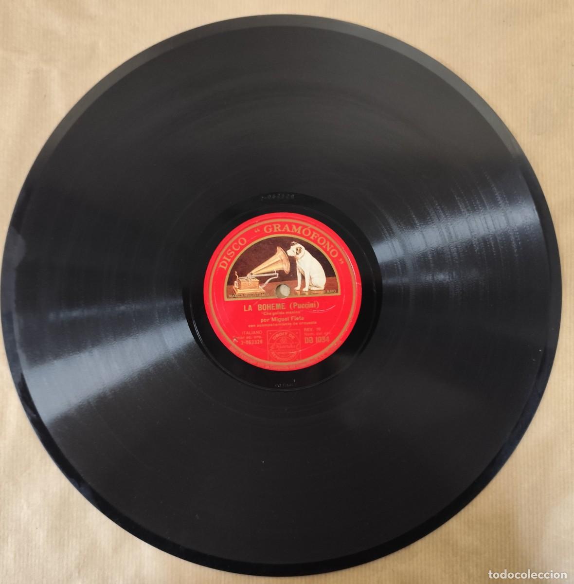 Discos de pizarra: Disco de pizarra La Boheme (Puccini), I Pagliacci (Leoncavallo) - Foto 1