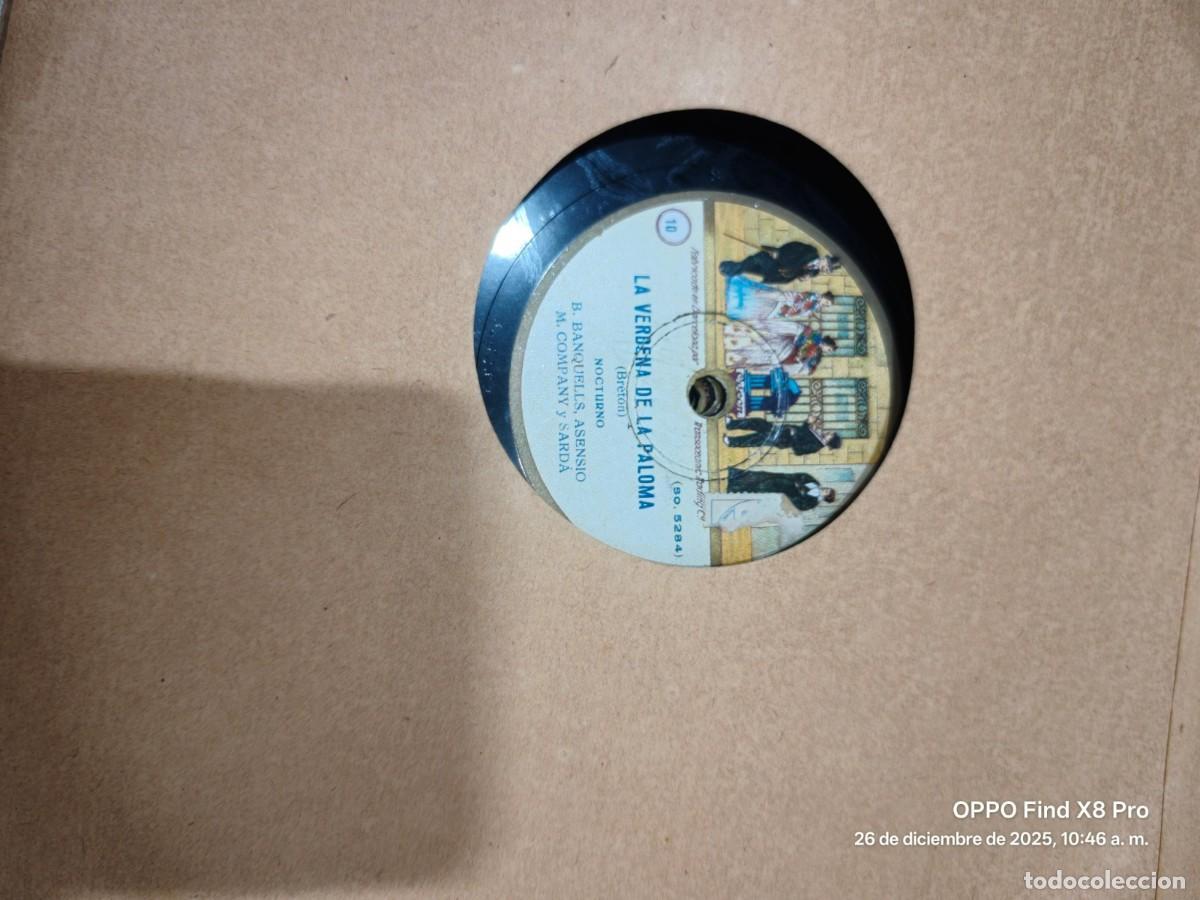 Discos de pizarra: CONJUNTO DE DISCOS DE PIZARRA VERBENA DE LA PALOMA 8 DISCOS ODEON - Foto 4