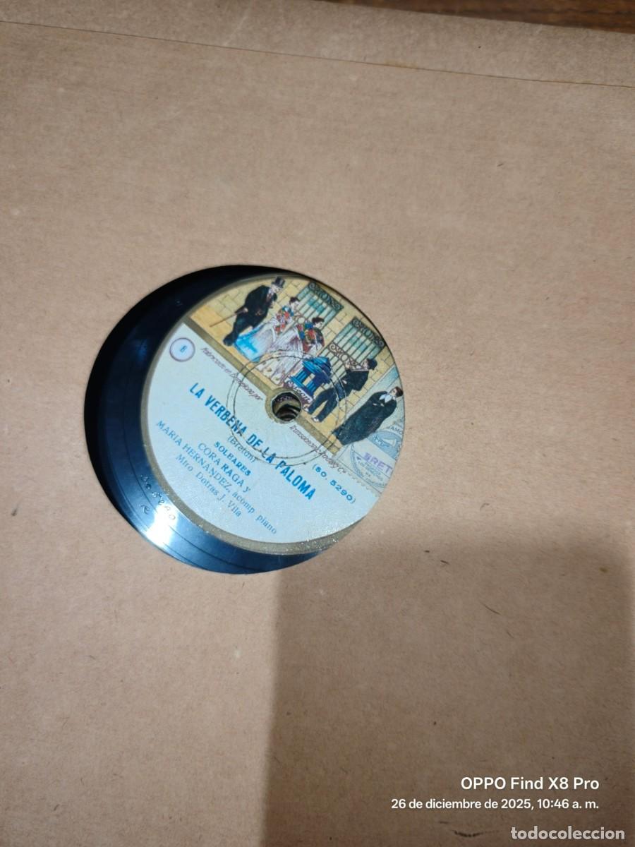 Discos de pizarra: CONJUNTO DE DISCOS DE PIZARRA VERBENA DE LA PALOMA 8 DISCOS ODEON - Foto 7