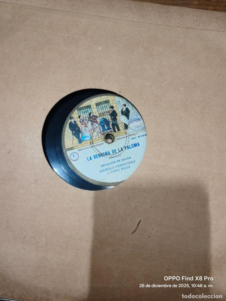 Discos de pizarra: CONJUNTO DE DISCOS DE PIZARRA VERBENA DE LA PALOMA 8 DISCOS ODEON - Foto 13