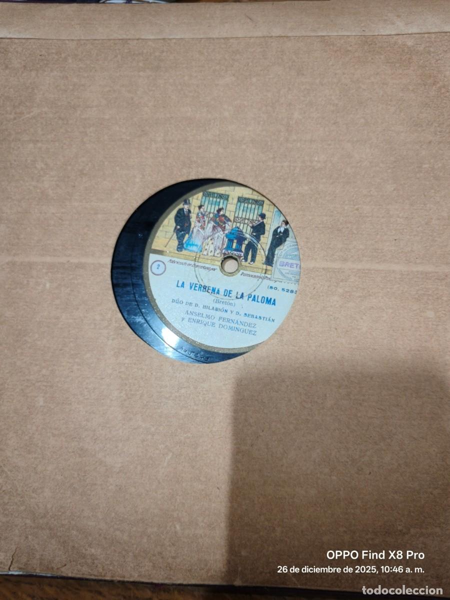 Discos de pizarra: CONJUNTO DE DISCOS DE PIZARRA VERBENA DE LA PALOMA 8 DISCOS ODEON - Foto 17