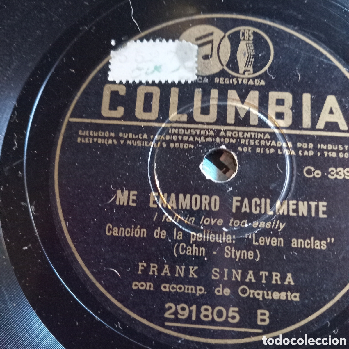 Discos de pizarra: FRANK SINATRA - ME ENAMORO FACILMENTE - Foto 2