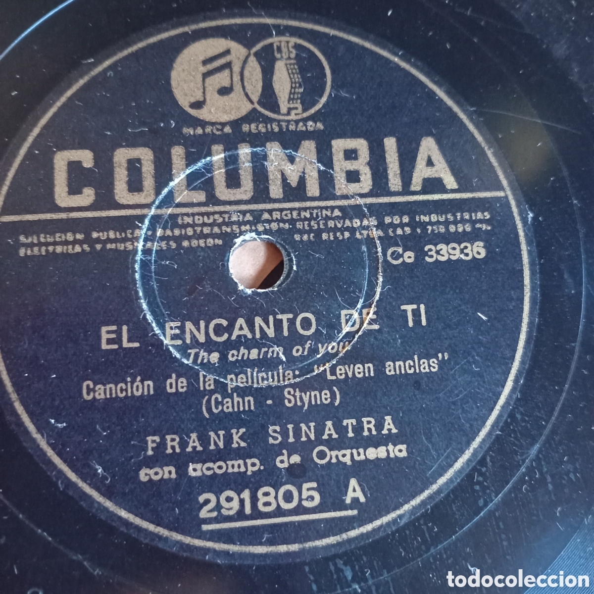 Discos de pizarra: FRANK SINATRA - ME ENAMORO FACILMENTE - Foto 1