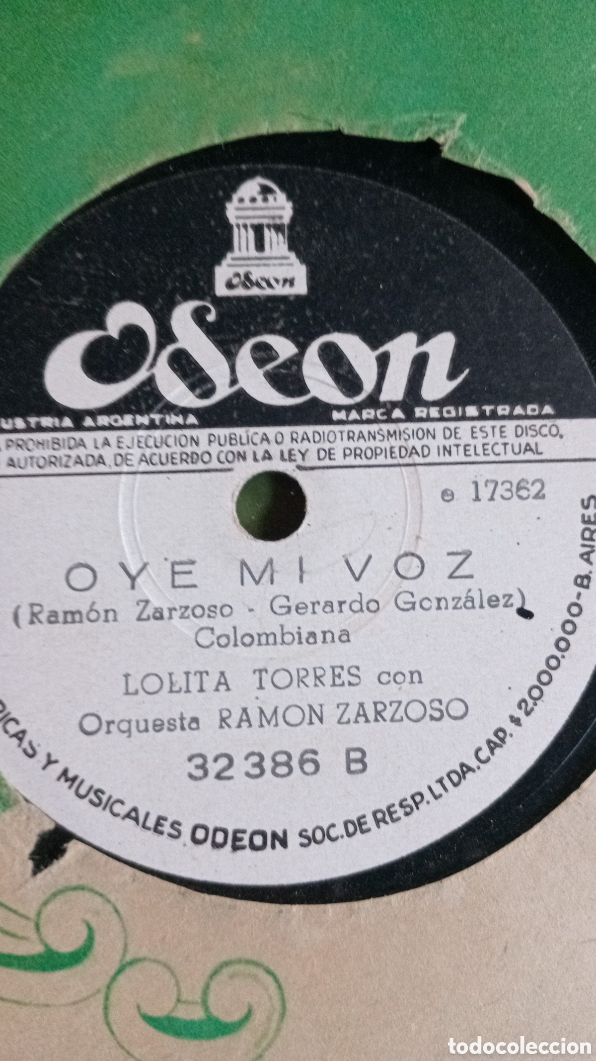 Discos de pizarra: LOLITA TORRES CABTA TORITO BRAVO - Foto 2