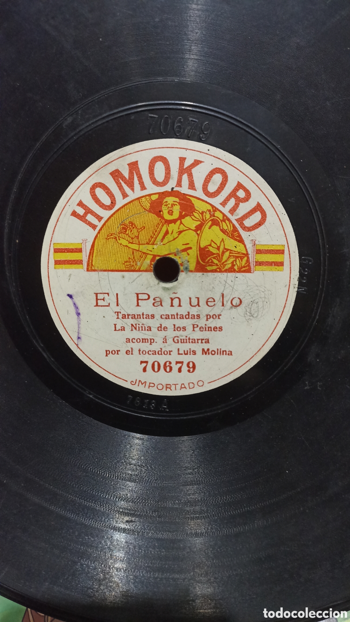 Discos de pizarra: Disco de Pizarra La Ni&ntilde;a de los Peines - Foto 2