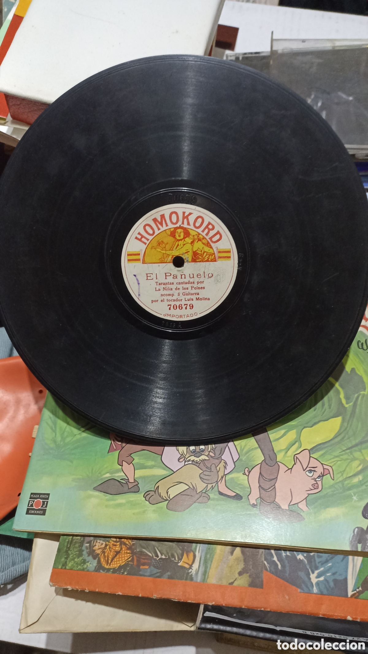 Discos de pizarra: Disco de Pizarra La Ni&ntilde;a de los Peines - Foto 1