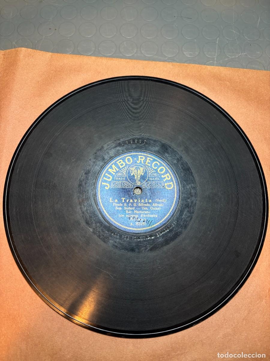 Discos de pizarra: Jumbo Record A. 82481 - La Traviata 78 Giri - Foto 2