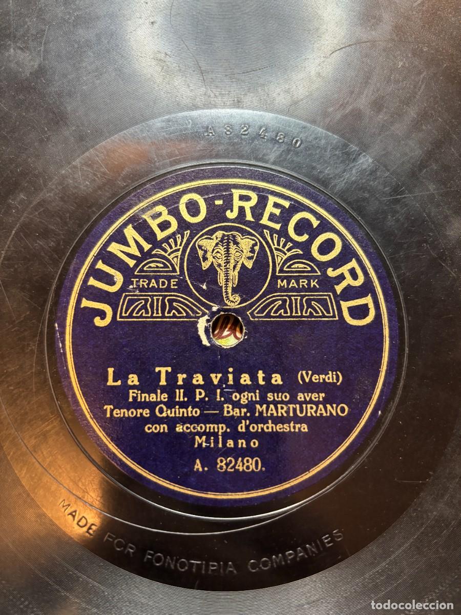 Discos de pizarra: Jumbo Record A. 82481 - La Traviata 78 Giri - Foto 4