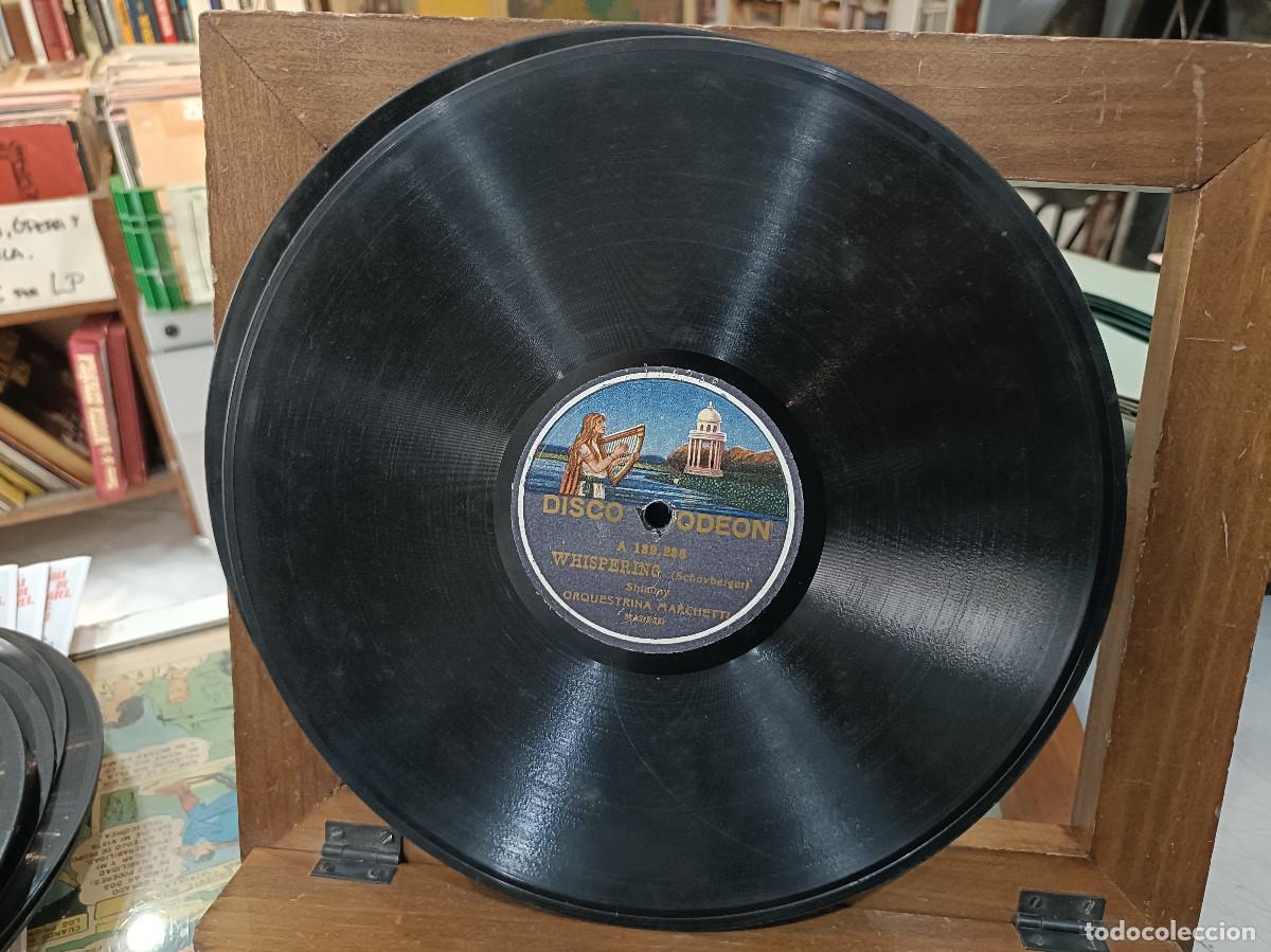 Discos de pizarra: Orquesta Marchetti - Whispering / El Pr&iacute;ncipe Carnaval - Disco Pizarra, sello Odeon - Foto 2