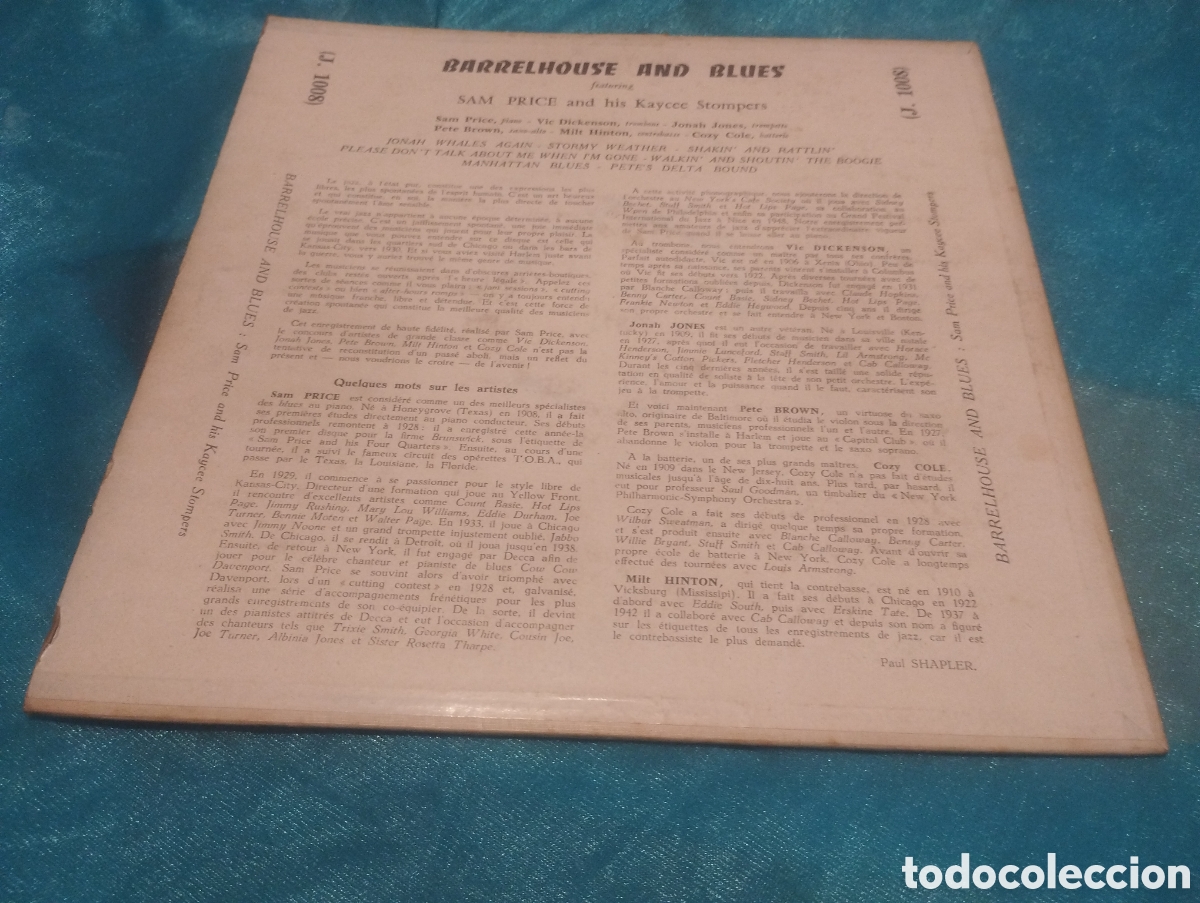 Discos de pizarra: Disco mediano barrelhouse and blues guilde du jazz - Foto 2