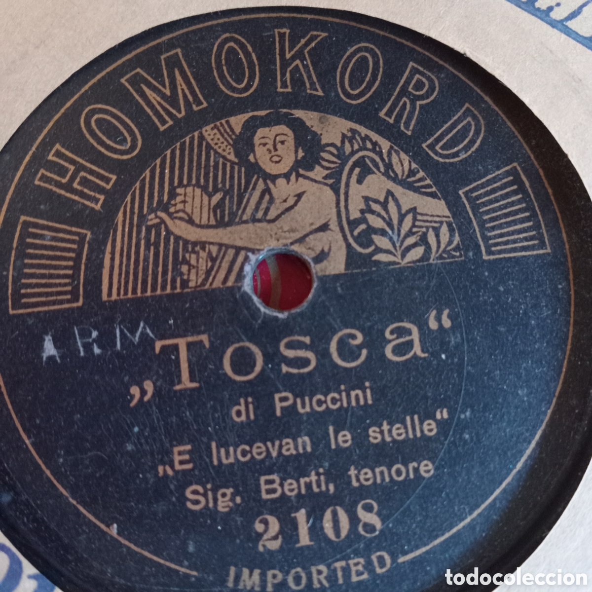 Discos de pizarra: AIDA Y TOSCA SIG BERTI- TENOR - Foto 1