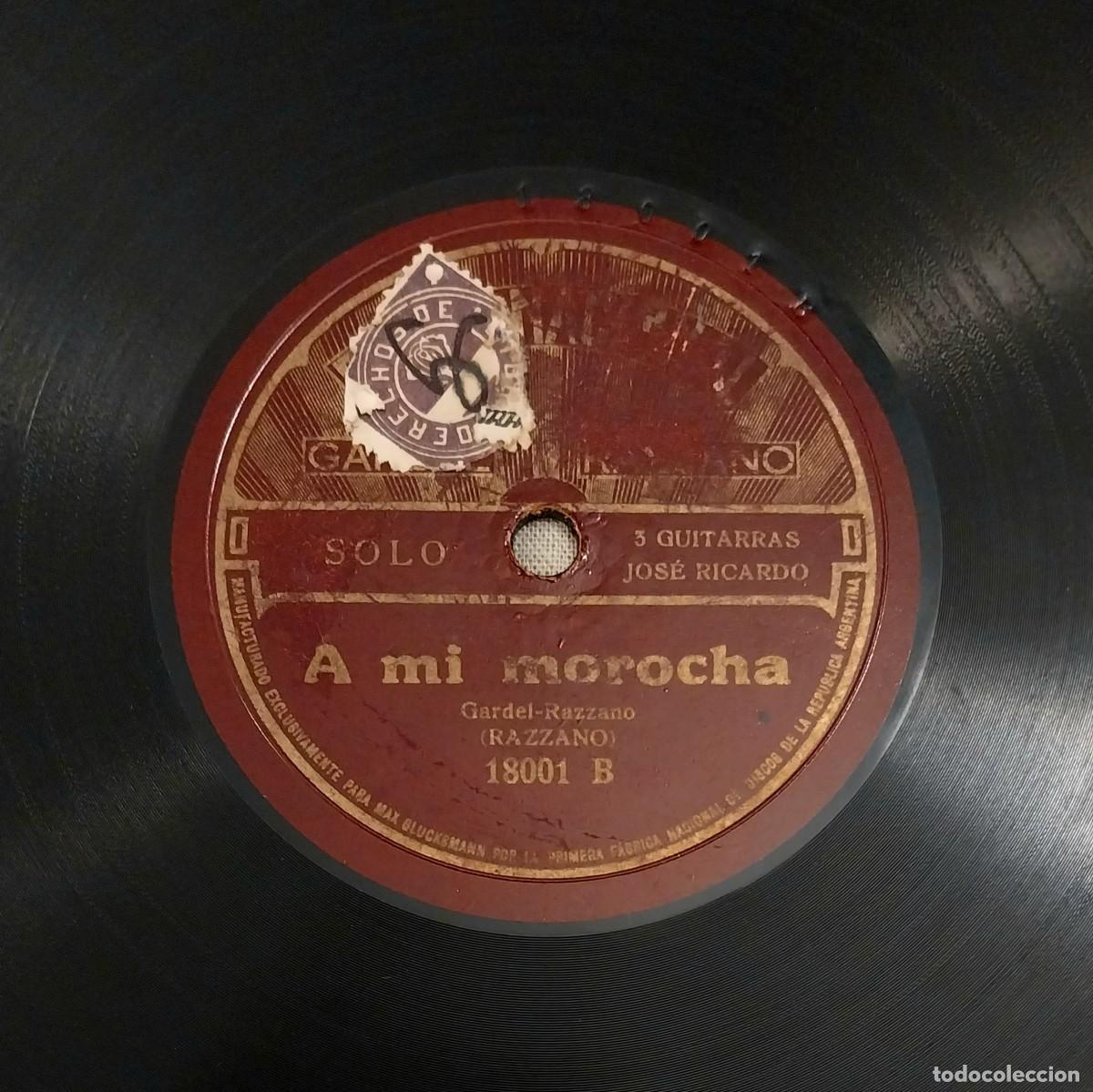 Discos de pizarra: GARDEL RAZZANO &rdquo;EL SOL DEL 25/ A MI MOROCHA&rdquo; - Foto 3