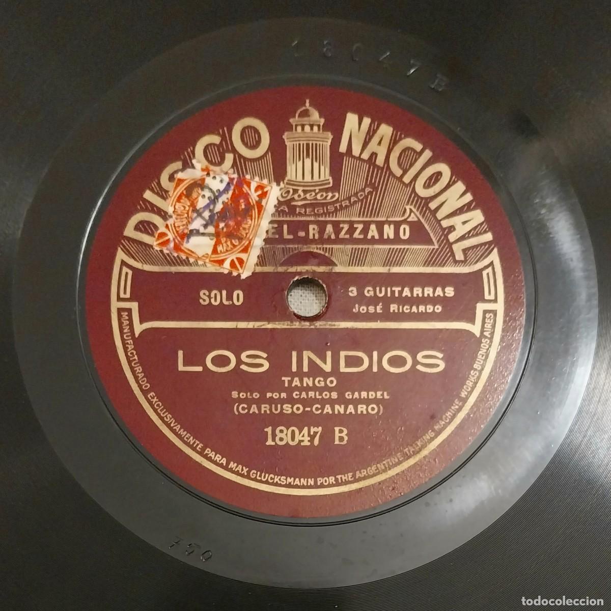 Discos de pizarra: GARDEL RAZZANO &rdquo;EL CARRETERO / LOS INDIOS&rdquo; - Foto 3