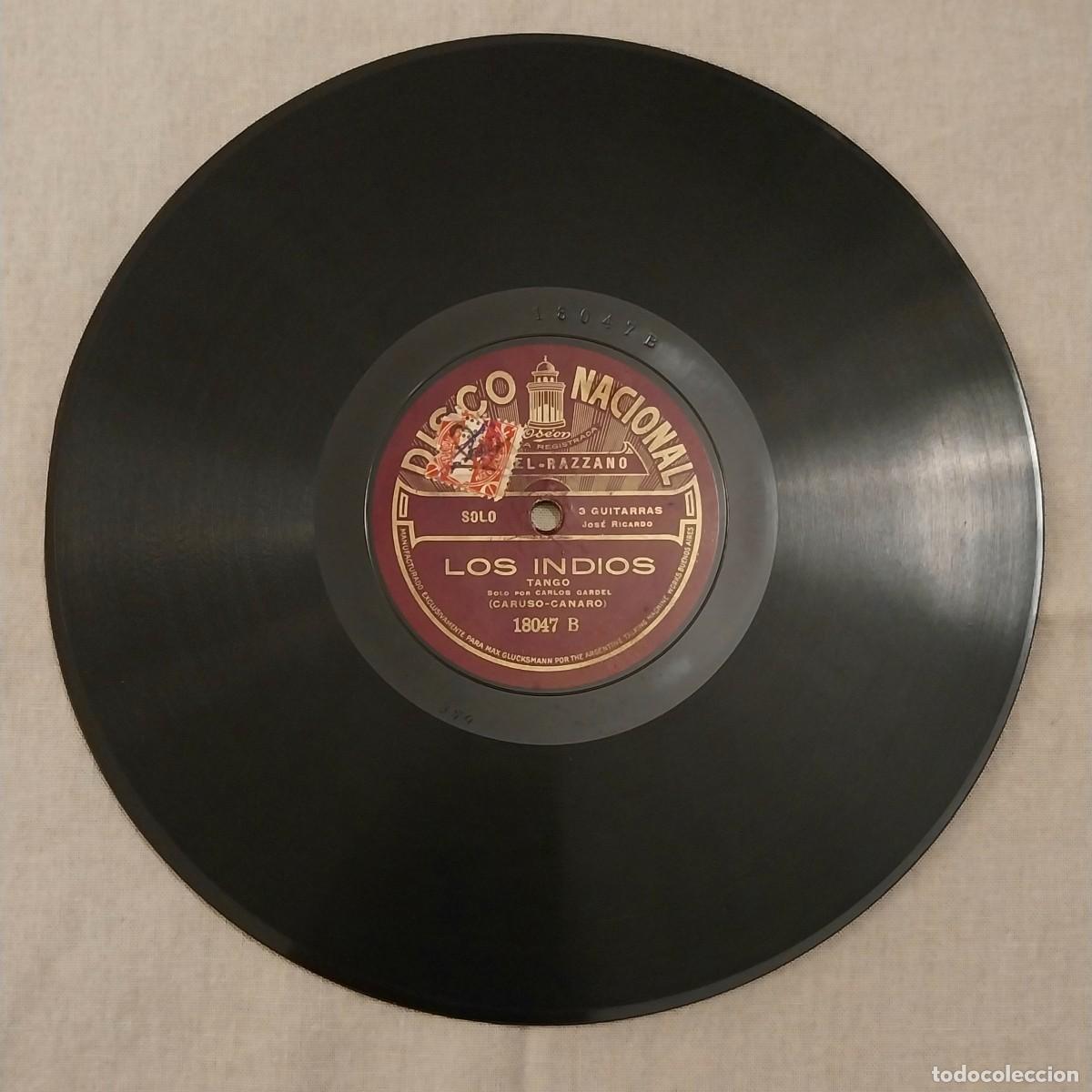 Discos de pizarra: GARDEL RAZZANO &rdquo;EL CARRETERO / LOS INDIOS&rdquo; - Foto 4