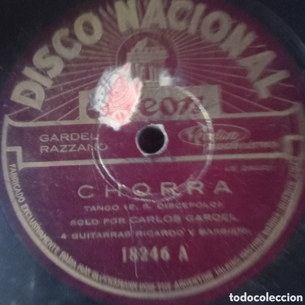 Discos de pizarra: CHORRA Y LA HIJA DE LA JAPONECITA - FOX TROT - Foto 2