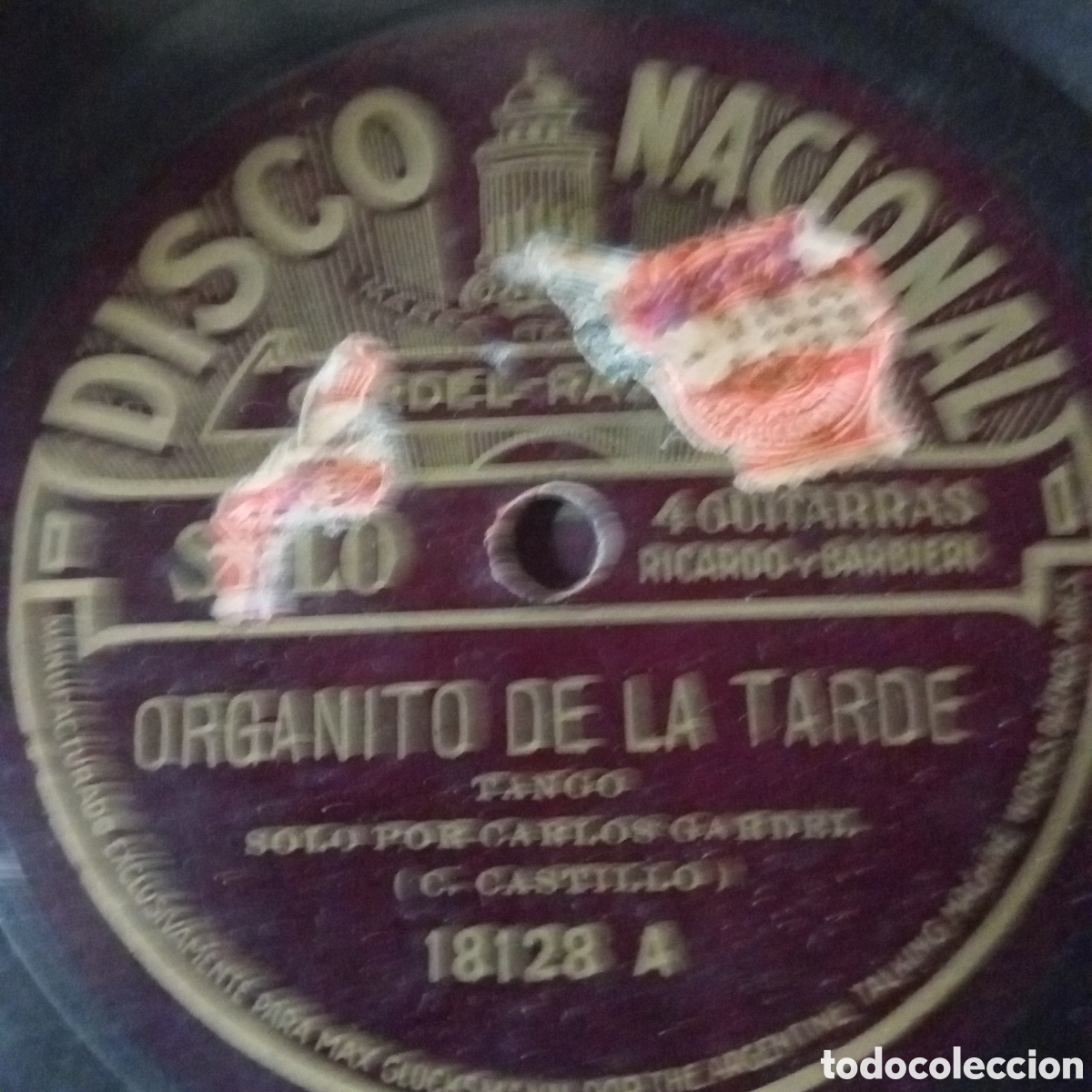 Discos de pizarra: REYES DE LA TARDEY ORGANITO DE LA TARDE C. GARDEL - Foto 1
