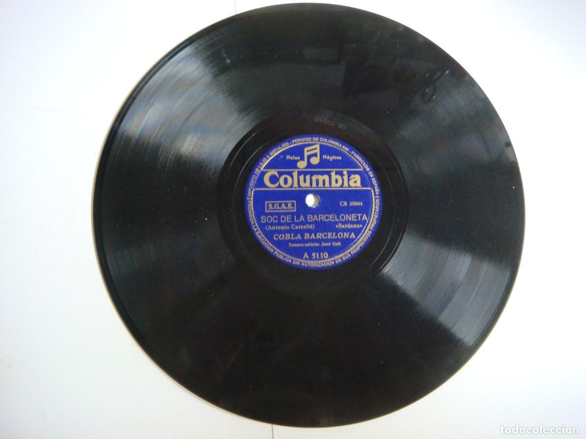 Discos de pizarra: DISCO DE PIZARRA DE COBLA BARCELONA-(&) - Foto 1