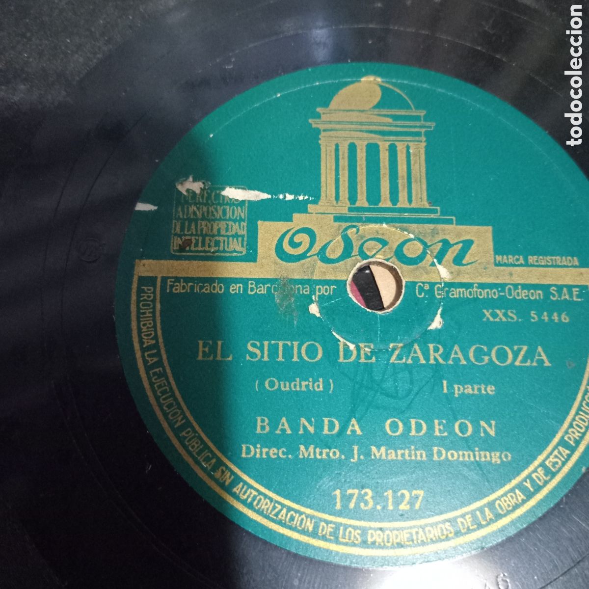 Discos de pizarra: EL SITIO DE ZARAGOZA- - Foto 1