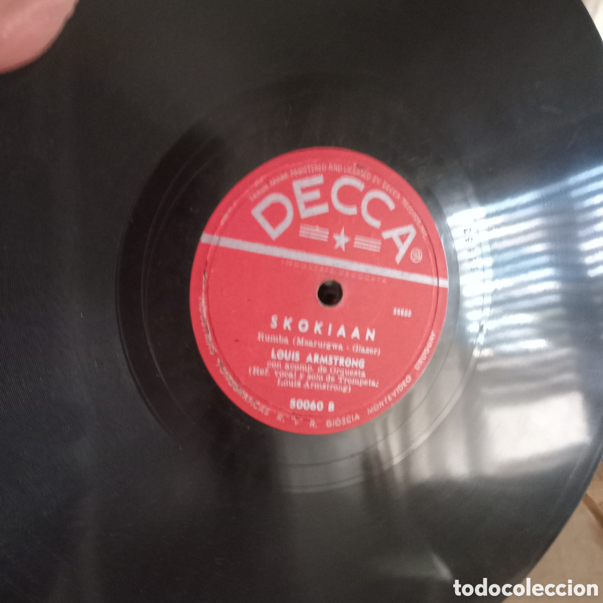 Discos de pizarra: LUIS ARMSTRONG- RATA PASEANDERA- SKOKIAAN - Foto 3