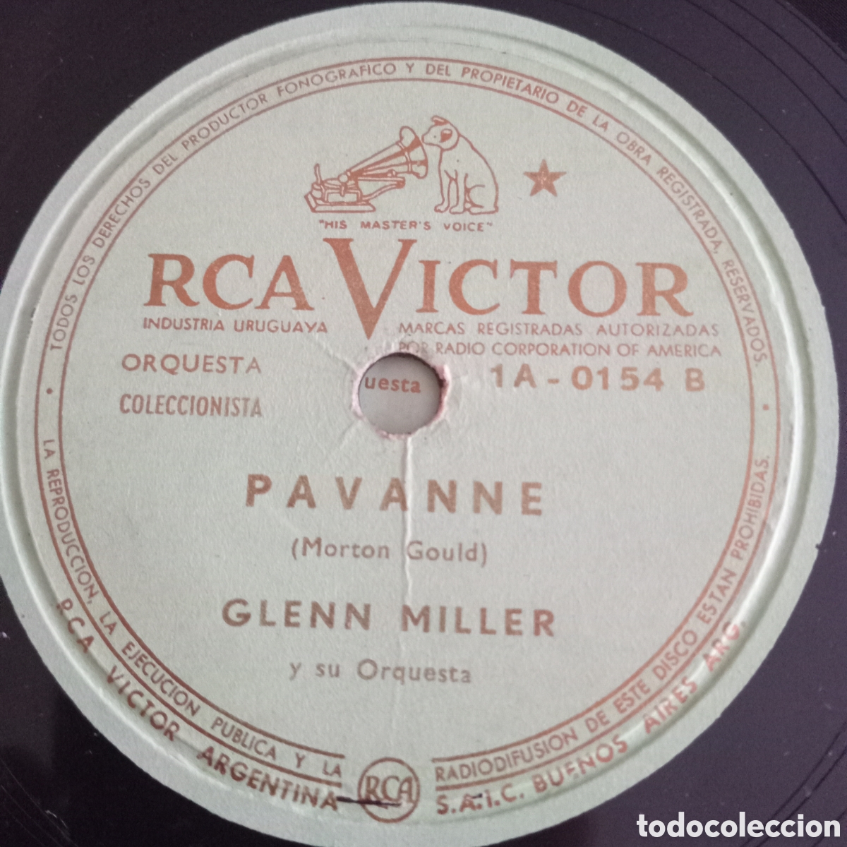 Discos de pizarra: GLEEN MILLER- JARRONCITO MARRON Y PAVANNE CON SU ORQUESTA - Foto 2
