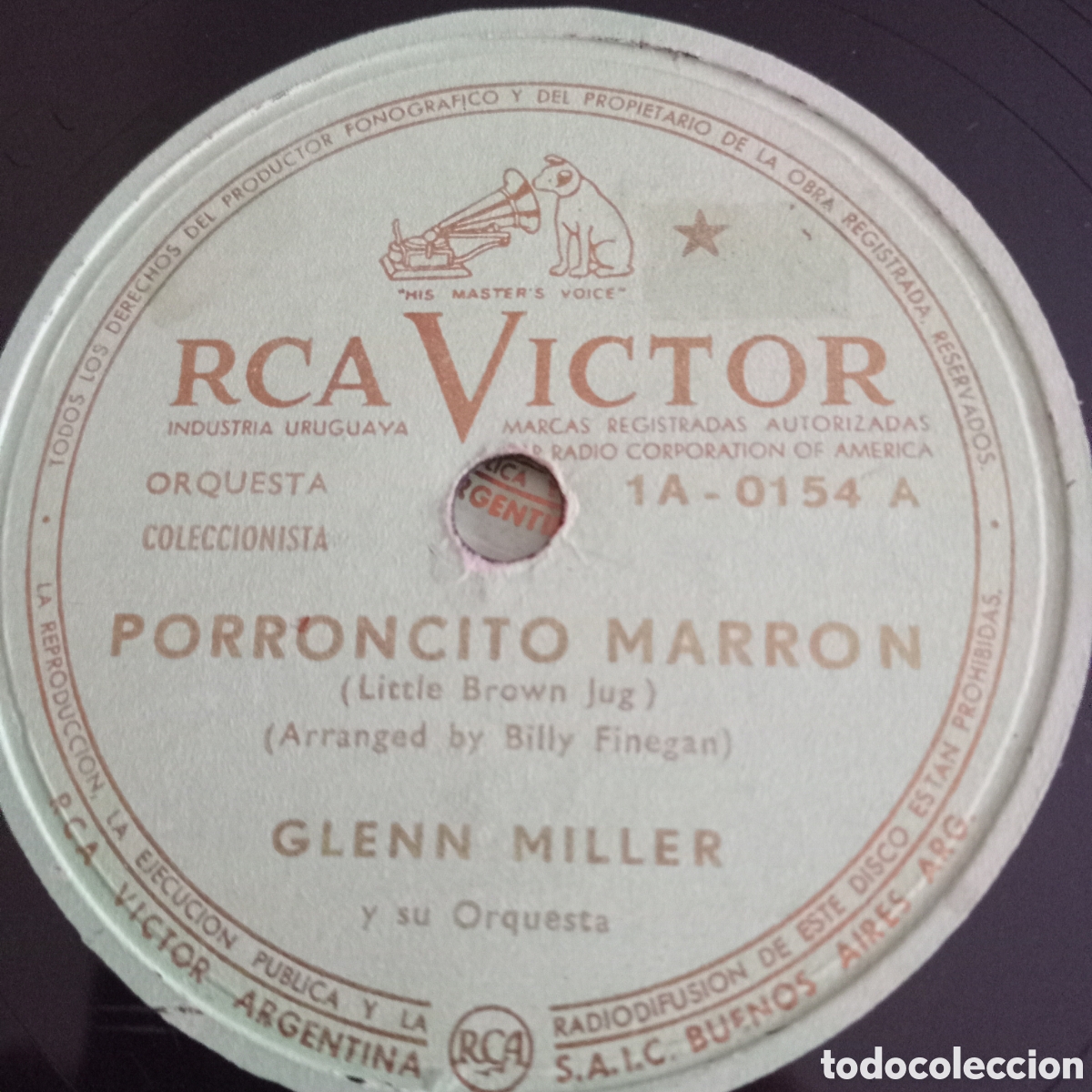 Discos de pizarra: GLEEN MILLER- JARRONCITO MARRON Y PAVANNE CON SU ORQUESTA - Foto 1