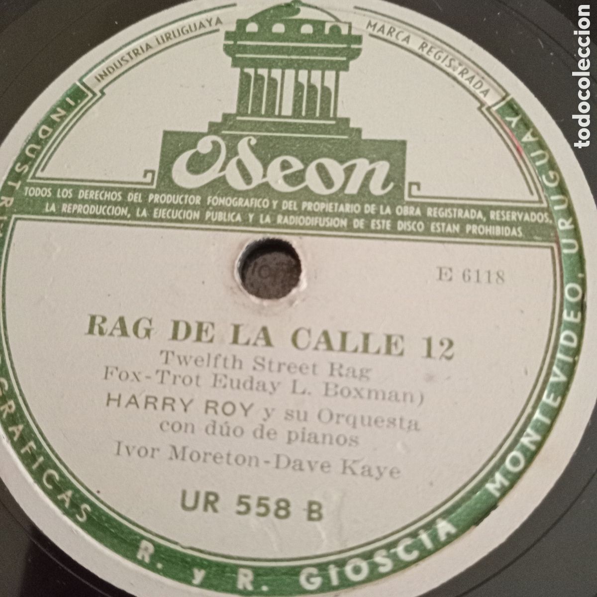Discos de pizarra: RAG DE LA,CALLE 12 - LA VANDA DE ALEJANDRO -,78RPM - Foto 1