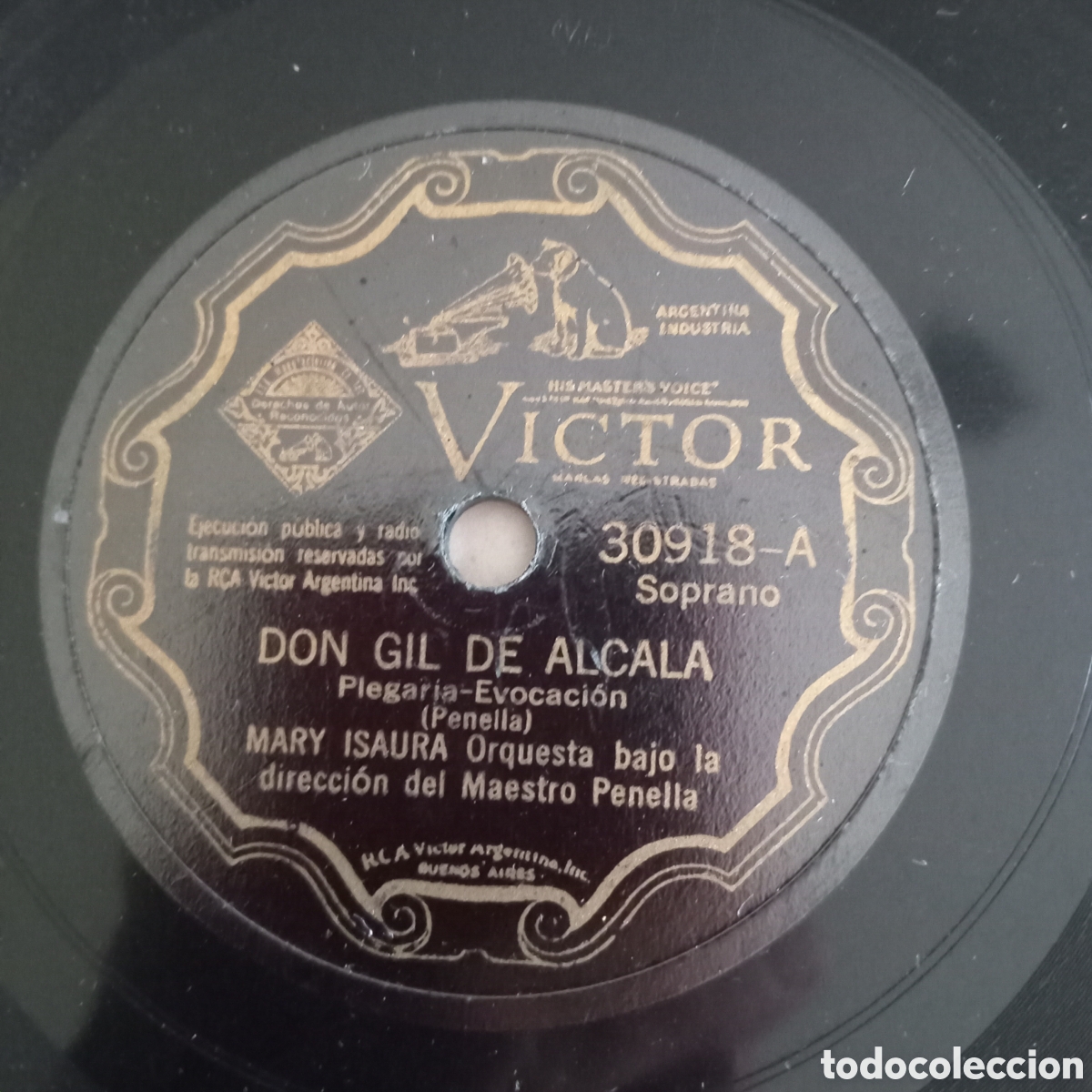 Discos de pizarra: DON GIL DE ALCAKA ( LADO A) INTERMEDIO DE DON GIL DE ALCSLA LSDO B - Foto 1