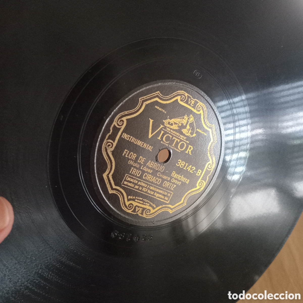 Discos de pizarra: TRIO CIRIACO ORTIZ- FLOR DE ABROJO- IVETTE - Foto 3